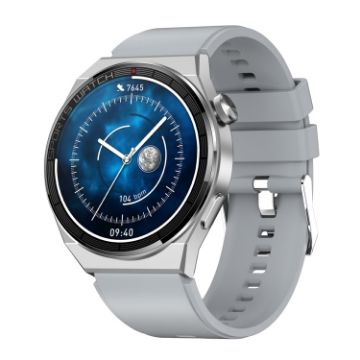 KT62 Smart Watch - 1.36" TFT Round Screen, Bluetooth Call, Blood Oxygen, Silver - 1