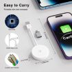 USB & USB-C Wired to Wireless CarPlay Adapter for iPhone - White - 6
