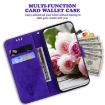 Tecno Camon 40 Pro 4G Purple Butterfly Rose Leather Phone Case - 5