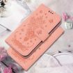 Tecno Camon 40 Pro 4G Pink Butterfly Rose Embossed Leather Case - 2