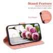 Tecno Camon 40 Pro 4G Pink Butterfly Rose Embossed Leather Case - 6