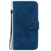 Tecno Spark 30 Pro Blue Butterfly Rose Embossed Leather Phone Case - 3