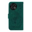 Tecno Spark 30 Pro Green Butterfly Rose Embossed Leather Phone Case - 4