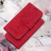 Tecno Spark 30 Pro Red Butterfly Rose Embossed Leather Phone Case - 2