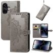 Ulefone Note 16 Pro Grey Mandala Flower Embossed Leather Case - 1