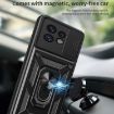 Motorola Edge 40 Pro Phone Case Blue - Sliding Camera Cover TPU+PC Design - 6