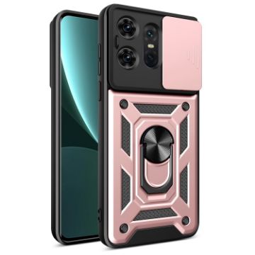 Motorola Edge 50 Pro Rose Gold TPU+PC Case with Sliding Camera Cover - 1
