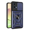 Moto G34 5G Case Blue - Sliding Camera Cover TPU+PC Design - 1