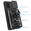 Motorola Moto G55 Phone Case Silver - Sliding Camera Cover TPU+PC Design - 3