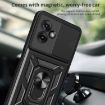 Motorola Moto G55 Phone Case Silver - Sliding Camera Cover TPU+PC Design - 6