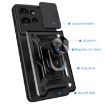 Motorola Edge 50 5G Red Phone Case with Sliding Camera Cover TPU+PC - 3