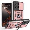Moto G15 Rose Gold Phone Case with Sliding Camera Cover TPU+PC - 1