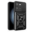 Moto G 2025 Phone Case Black - Sliding Camera Cover TPU+PC Design - 1