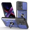 Motorola Edge 30 Fusion Blue TPU+PC Case with Sliding Camera Cover - 1