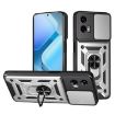 Motorola Moto G 5G 2024 Phone Case Silver - Sliding Camera Cover TPU+PC - 1