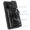 Realme GT3 5G Red Phone Case - Sliding Camera Cover TPU Hybrid PC - 3