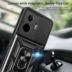 Realme GT3 5G Red Phone Case - Sliding Camera Cover TPU Hybrid PC - 6