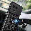 Realme Narzo 60x 5G Blue TPU Hybrid PC Case with Sliding Camera Cover - 5