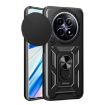 Realme 12 5G Global Phone Case - Black Sliding Camera Cover TPU Hybrid - 1