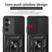 Realme C65 4G Phone Case - Rose Gold Sliding Camera Cover TPU Hybrid PC - 4