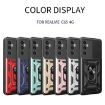 Realme C65 4G Silver Phone Case with Sliding Camera Cover TPU Hybrid PC - 2