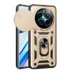Realme 12+ 5G Gold TPU Hybrid PC Case with Sliding Camera Cover - 1