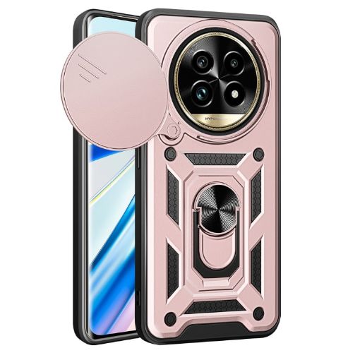 Realme 13 Pro/13 Pro+ 5G Rose Gold Sliding Camera Cover TPU Phone Case - 1