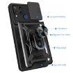 Realme C25/C15 Red Sliding Camera Cover TPU Hybrid PC Phone Case - 3