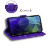 Tecno Spark 30 4G Flip Leather Case - Tiger Embossing Pattern, Purple - 6