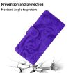 Tecno Spark 30 4G Flip Leather Case - Tiger Embossing Pattern, Purple - 7
