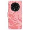 Tecno Spark 30 4G Pink Tiger Embossing Flip Leather Phone Case - 4
