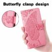 Ulefone Note 16 Pro Pink Leather Case - Butterfly Love Flower Design - 6