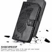 Ulefone Note 16 Pro Black Leather Case - Butterfly Love Flower Design - 5