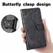 Ulefone Note 16 Pro Black Leather Case - Butterfly Love Flower Design - 6
