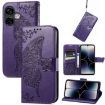 Ulefone Note 16 Pro Dark Purple Embossed Leather Phone Case Cover - 1