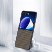 Samsung Galaxy Z Flip7 Ultra-thin Carbon Fiber Texture Case - Gold - 2