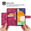 Xiaomi 14 Ultra Wine Red Embossed Flowers Leather Wallet Phone Case - 3