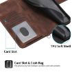 Xiaomi 14 Ultra Brown Embossed Flowers Wallet Leather Phone Case - 5