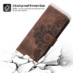 Xiaomi 14 Ultra Brown Embossed Flowers Wallet Leather Phone Case - 6