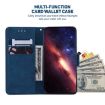 Tecno Camon 40 Pro 4G Blue Geometric Embossed Leather Phone Case - 5