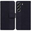 Tecno Camon 40 Pro 4G Black Geometric Embossed Leather Phone Case - 1