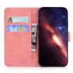 Infinix Hot 50 Pro 4G Pink Leather Flip Case - Skin Feel Pure Color - 4