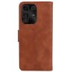 Infinix Note 50 Pro+ Brown Leather Flip Case - Skin Feel Pure Color - 3