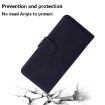 Tecno Camon 40 Black Leather Flip Case - Skin Feel Pure Color - 7