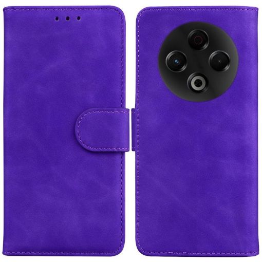 Tecno Spark 30 4G Purple Leather Flip Phone Case - Skin Feel - 1