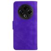 Tecno Spark 30 4G Purple Leather Flip Phone Case - Skin Feel - 3