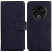 Tecno Spark 30 4G Black Leather Flip Phone Case - Skin Feel Pure Color - 1