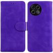 Tecno Spark 30 Pro Purple Leather Flip Case - Skin Feel Pure Color - 1