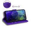Tecno Spark 30 Pro Purple Leather Flip Case - Skin Feel Pure Color - 5