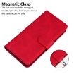 Tecno Spark 30 Pro Red Leather Flip Case - Skin Feel Pure Color - 6